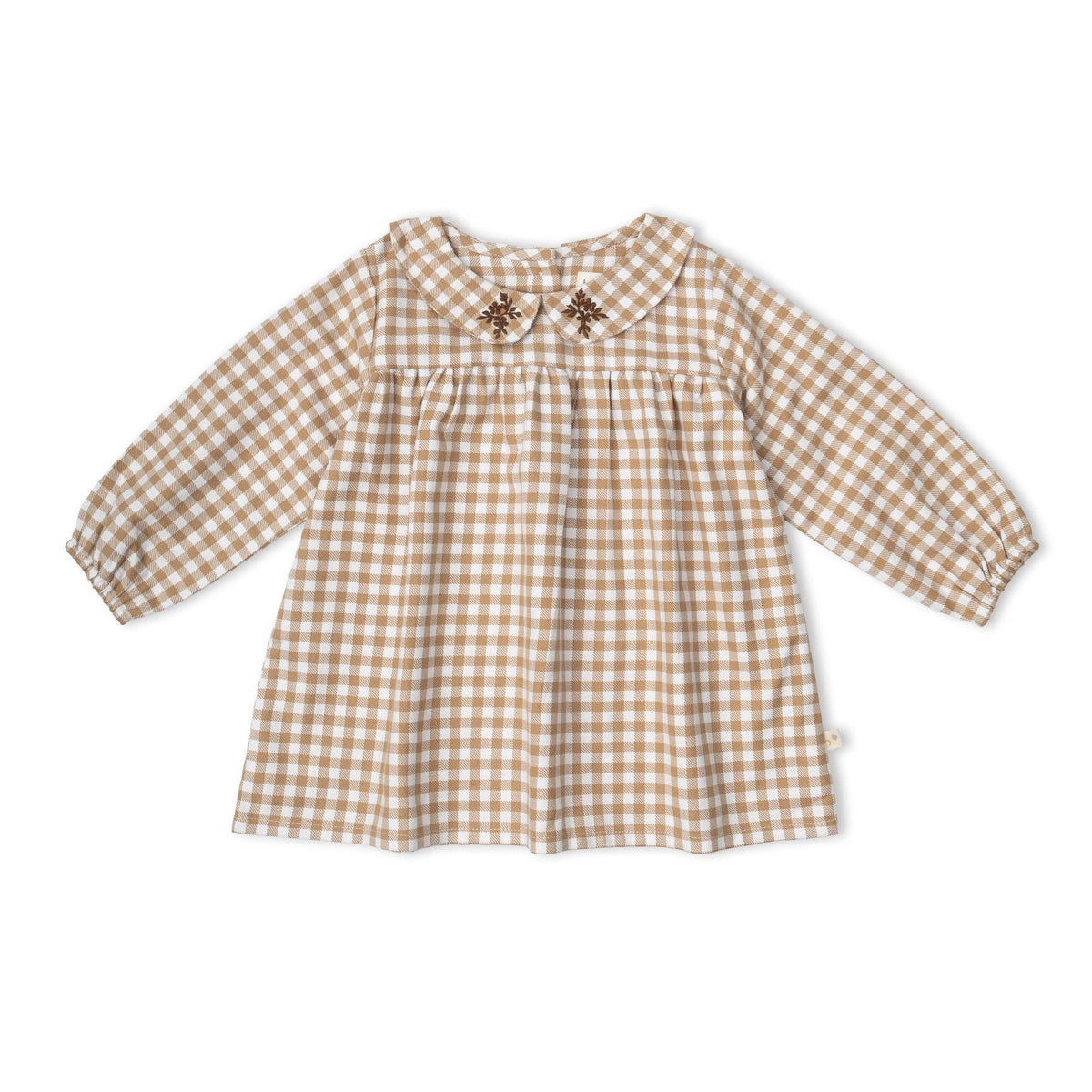Organic Baby Oat Gingham Dress