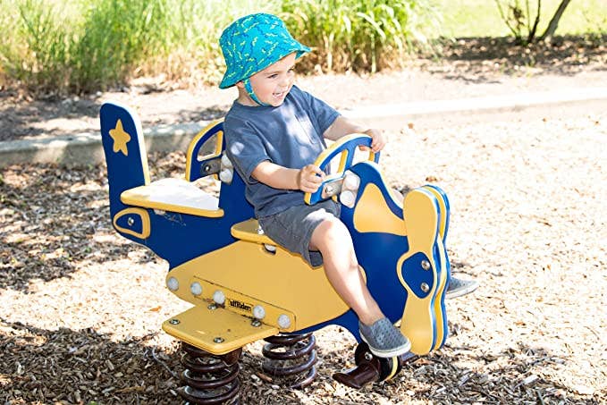 Kids squiggle bucket hat worn lifestyle view