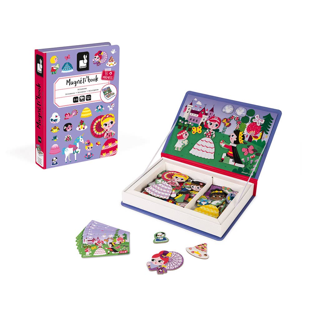 Magneti'book magnetic play book, Princesses