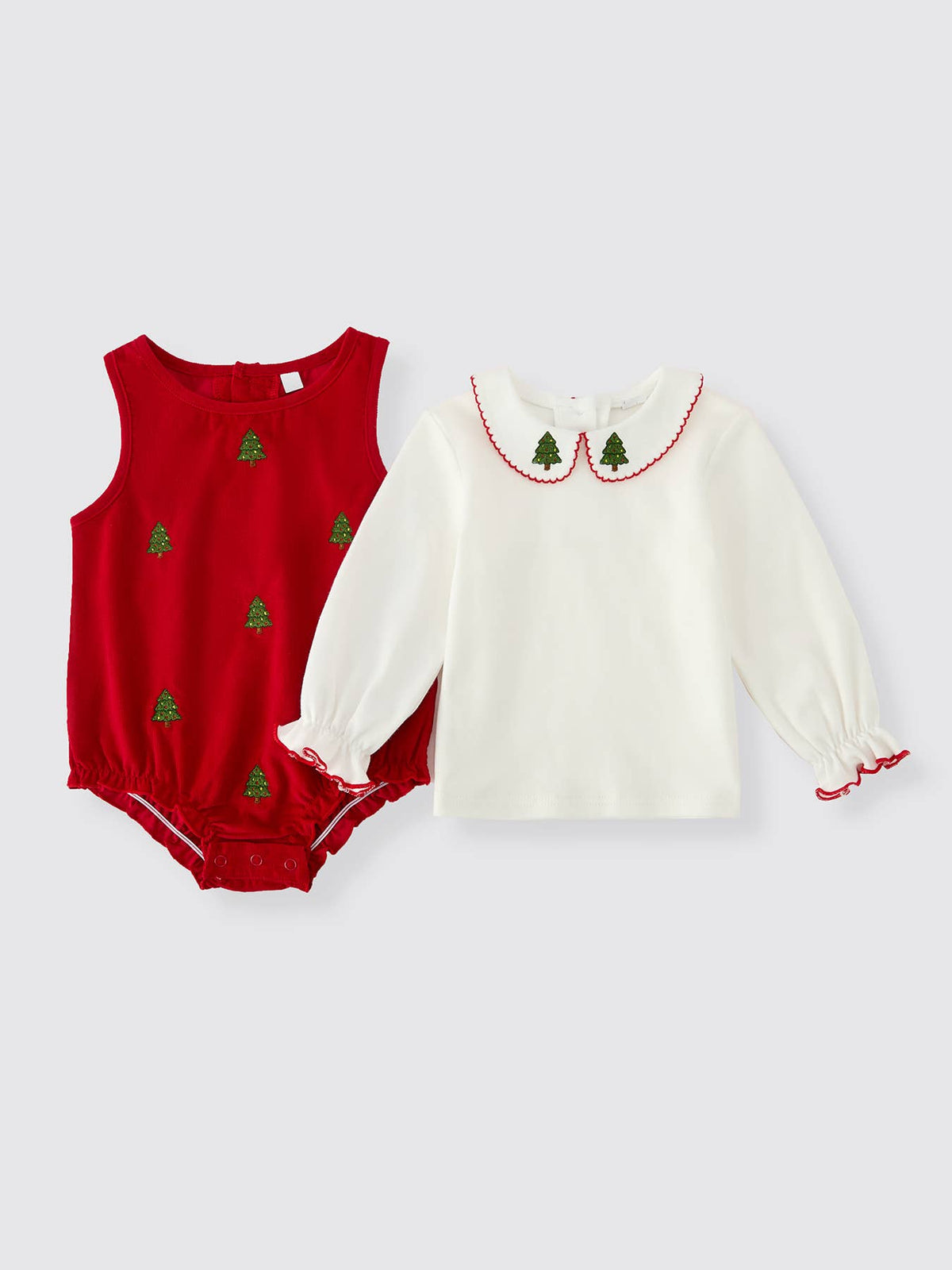 Christmas Corduroy Romper Set
