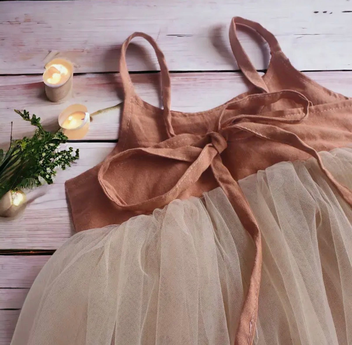 Organic Linen Tutu Baby & Toddler Dress pink / 18-24 months Organic Linen Tutu Baby & Toddler Dress pink / 18-24 months