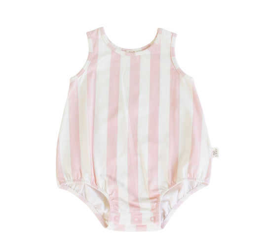 Beach Lines Sleeveless Bubble Romper