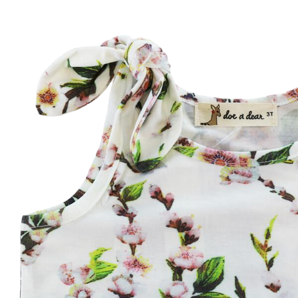 Knot Shoulder Floral Tank