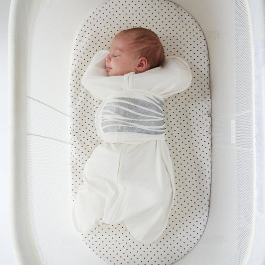 Breathing Reassurance newborn baby swaddle front view