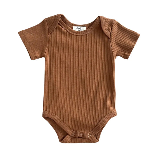 Cognac Ribbed Bodysuit