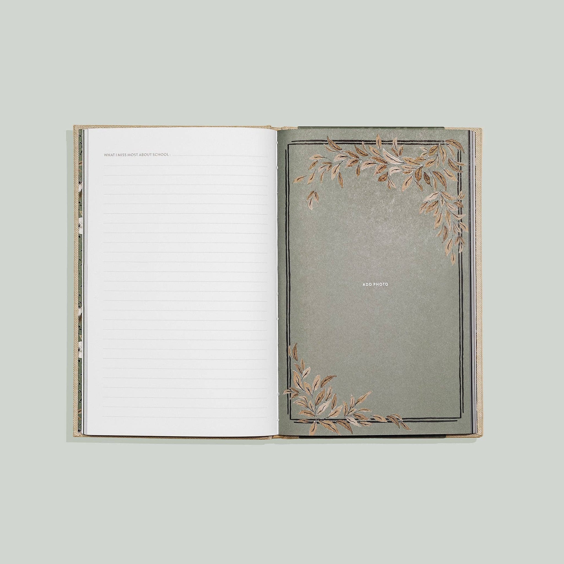 Grandma's Story memory journal flat lay product view