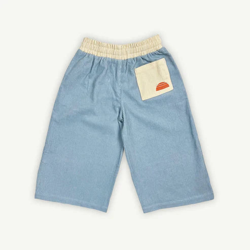 Cord Side Stripe Wide Pant