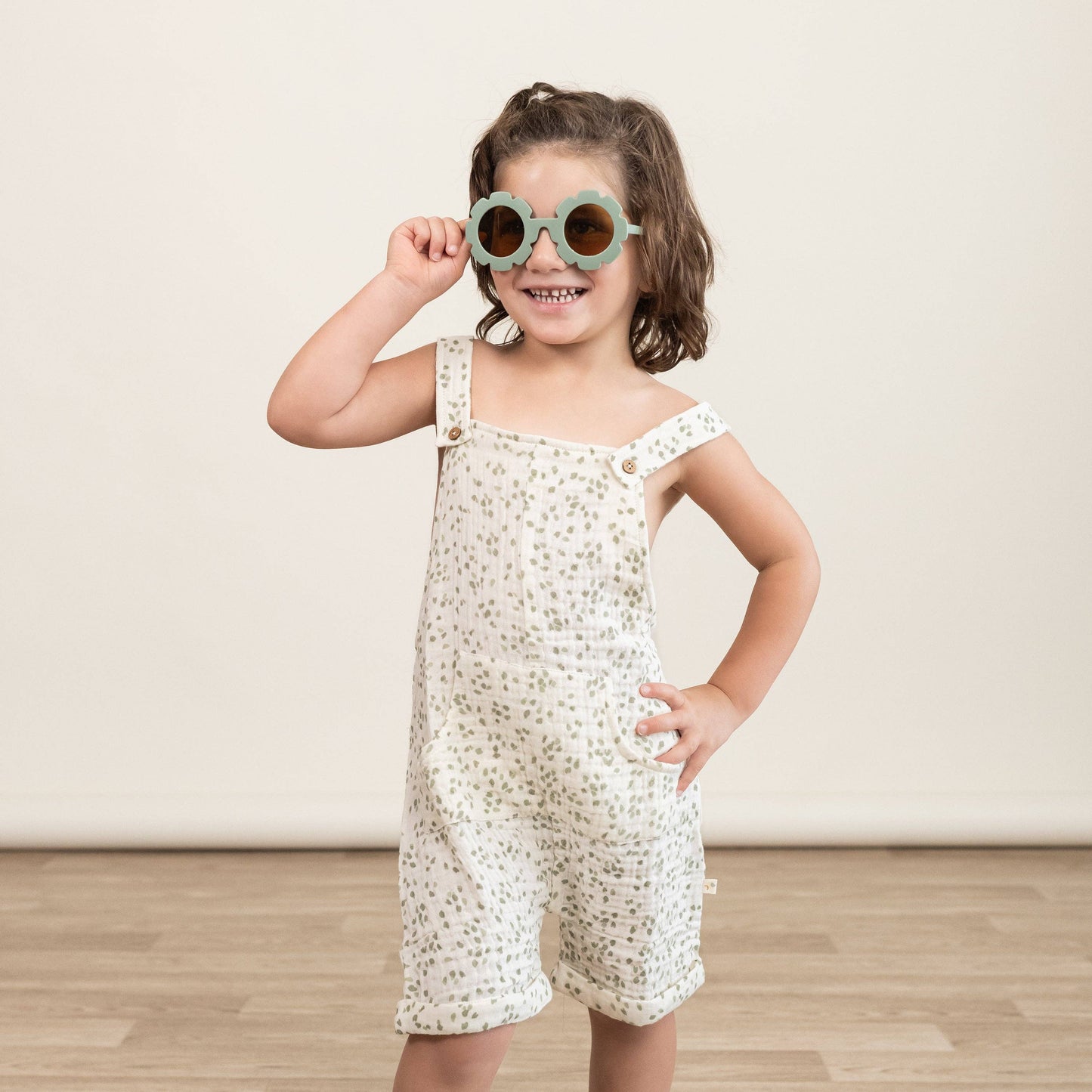 Organic Petal Shortalls