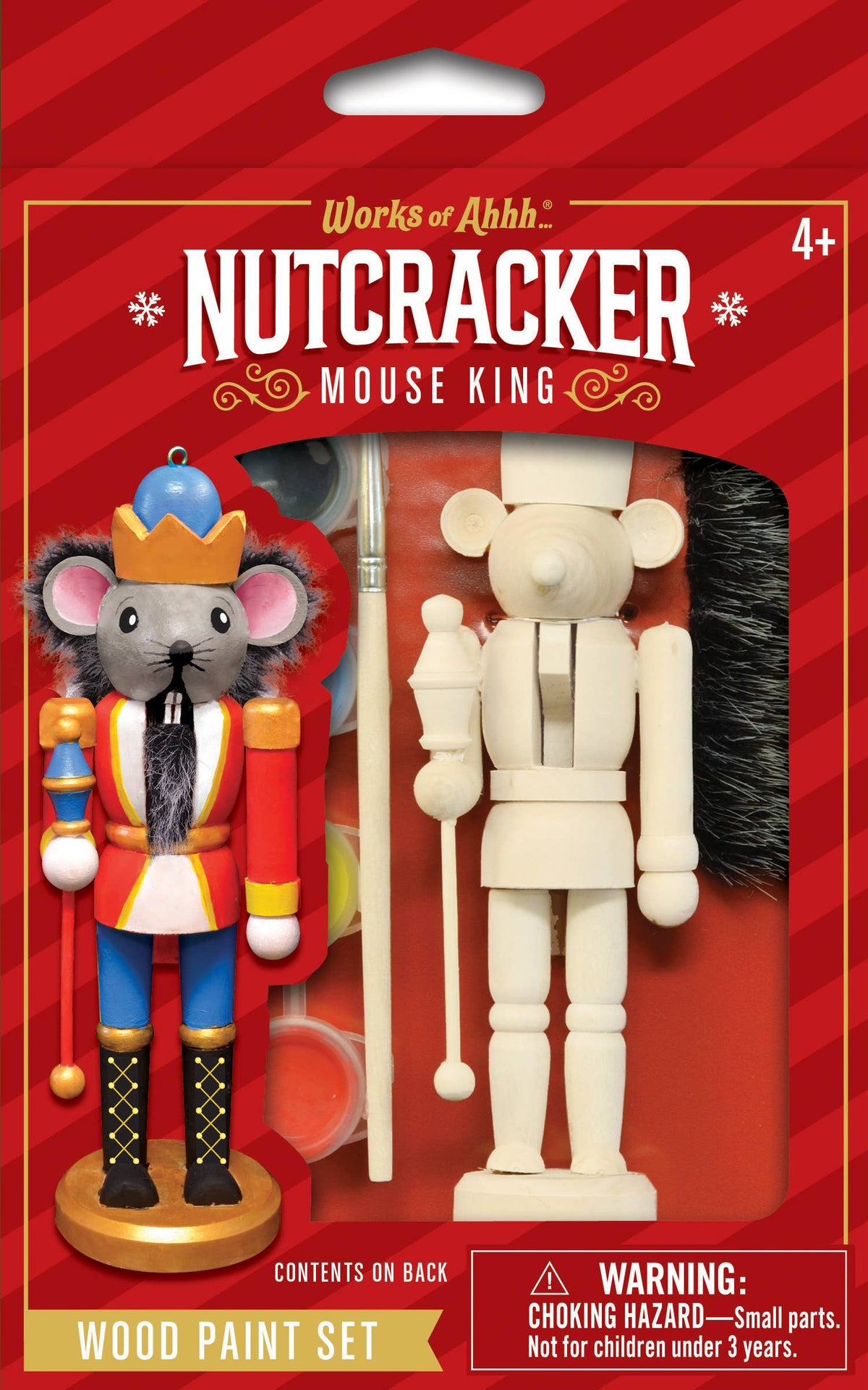 Nutcracker Mouse King Ornament Wood Paint Kit