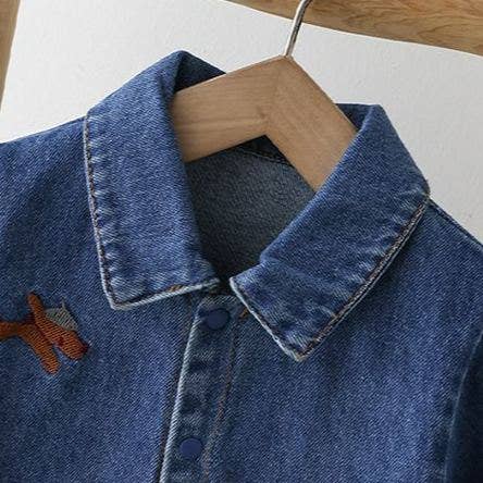 Dog Patch Denim Romper