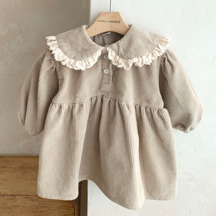 Collared Cord Dress
