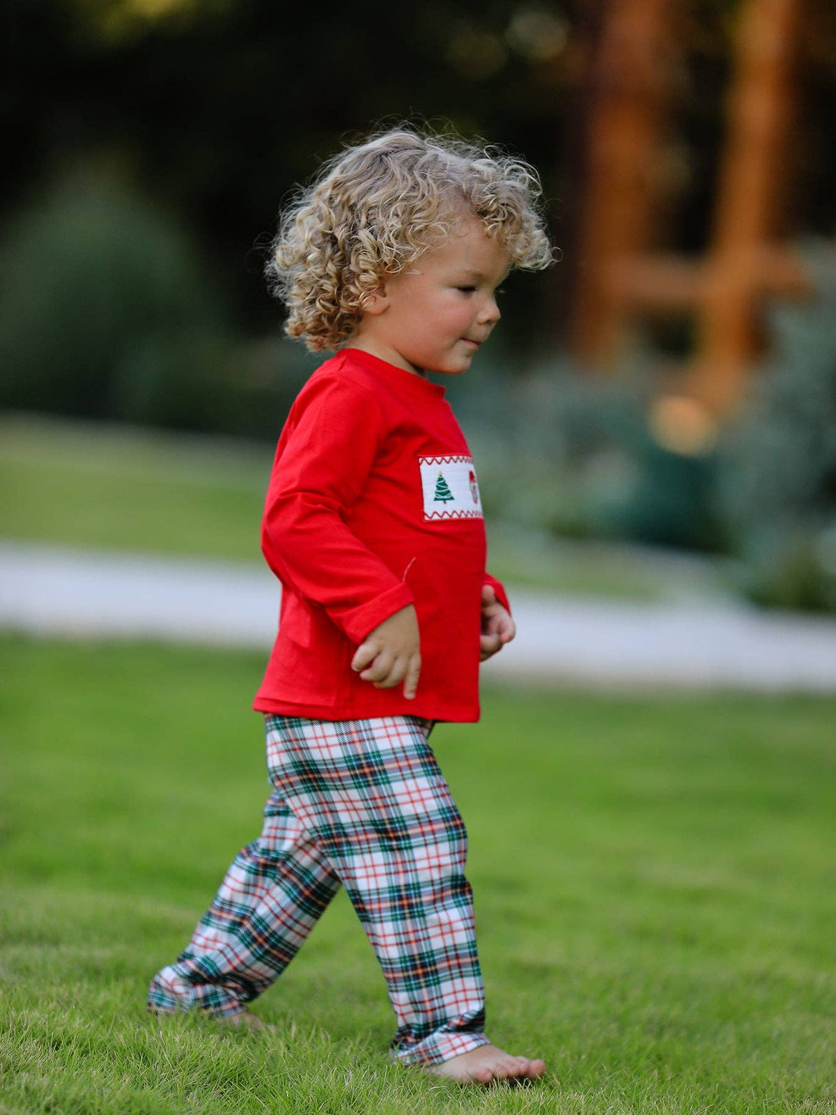 Holly Jolly long sleeve set for kids, view 3