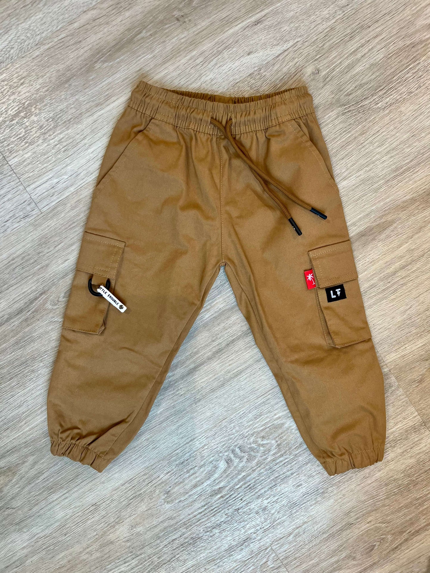 Sick Cargos Bro kids cargo pants relaxed fit utility pockets front view