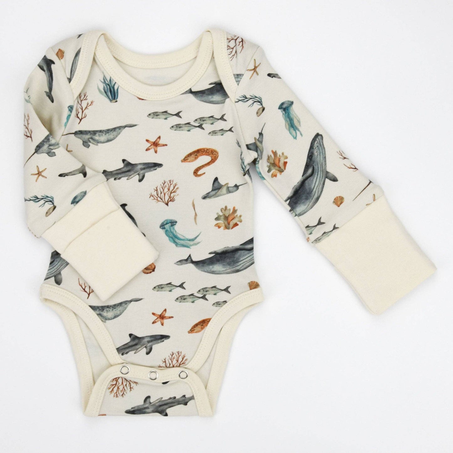 Organic Cotton Marine Bodysuit