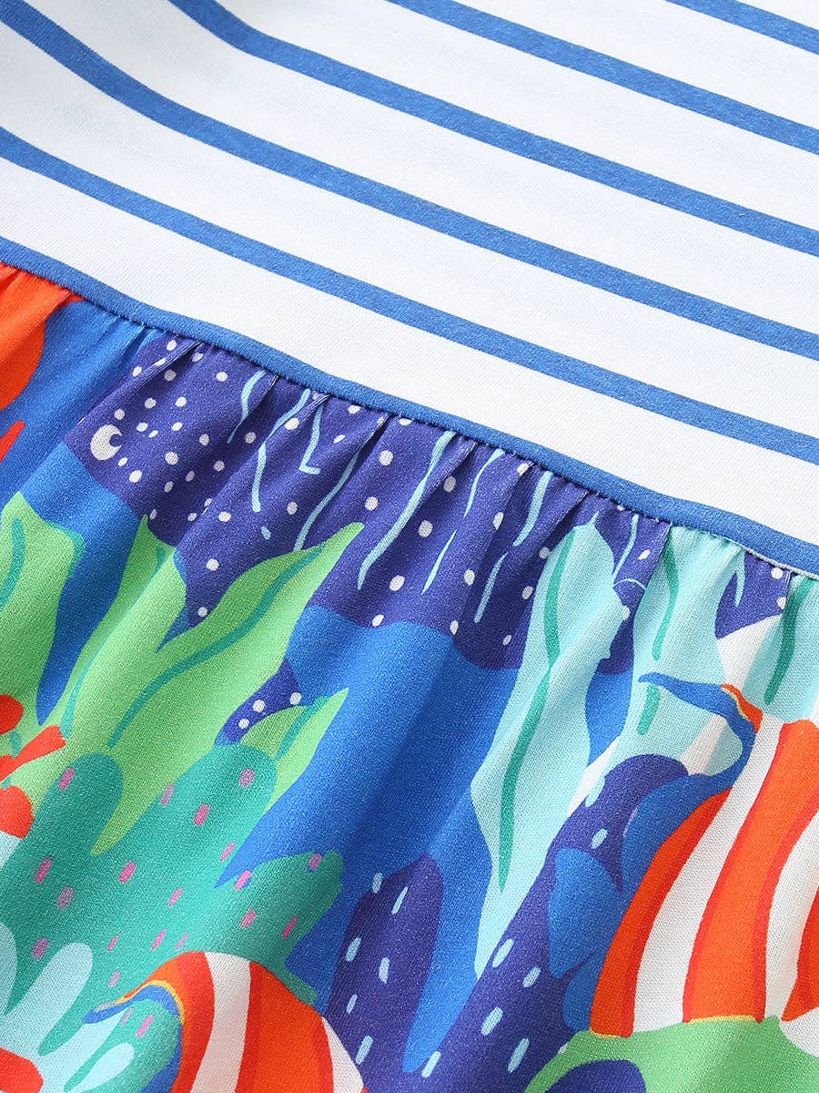 Ocean Floor Striped Dress