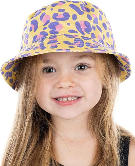 1-4 yrs Bucket Hat-Leopard Print