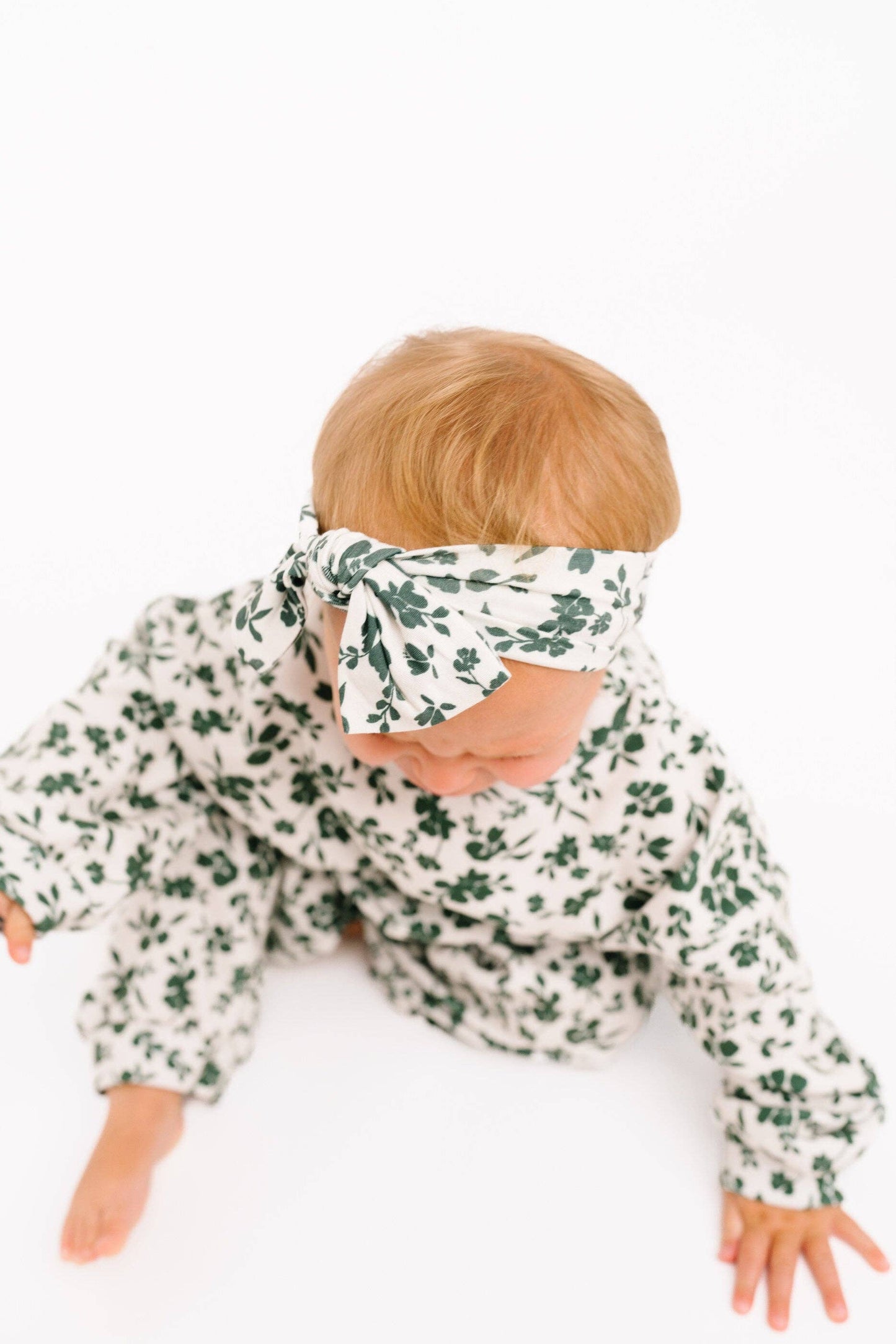 Green Floral Sweatsuit