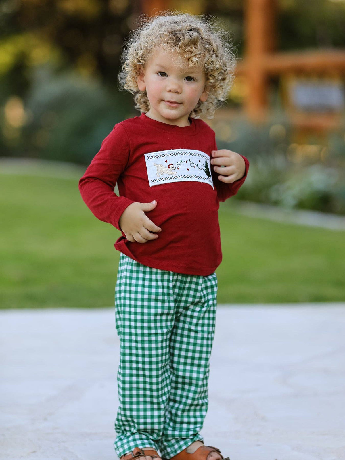 Christmas Pup Long Sleeve Set