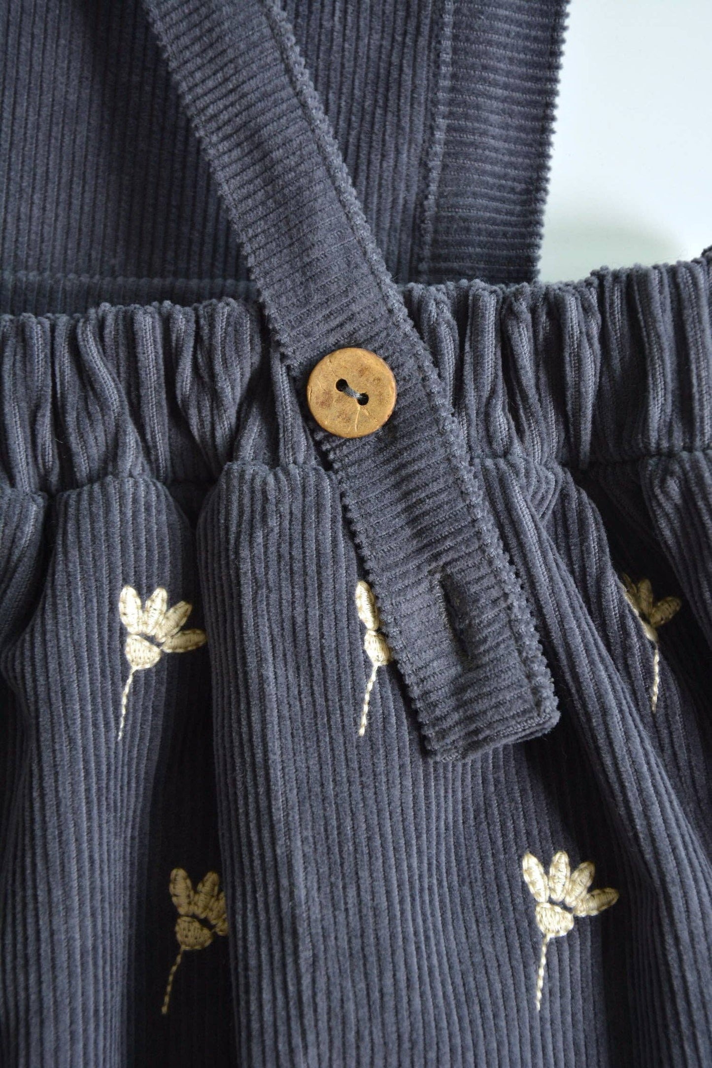 Embroidered Cord Dress