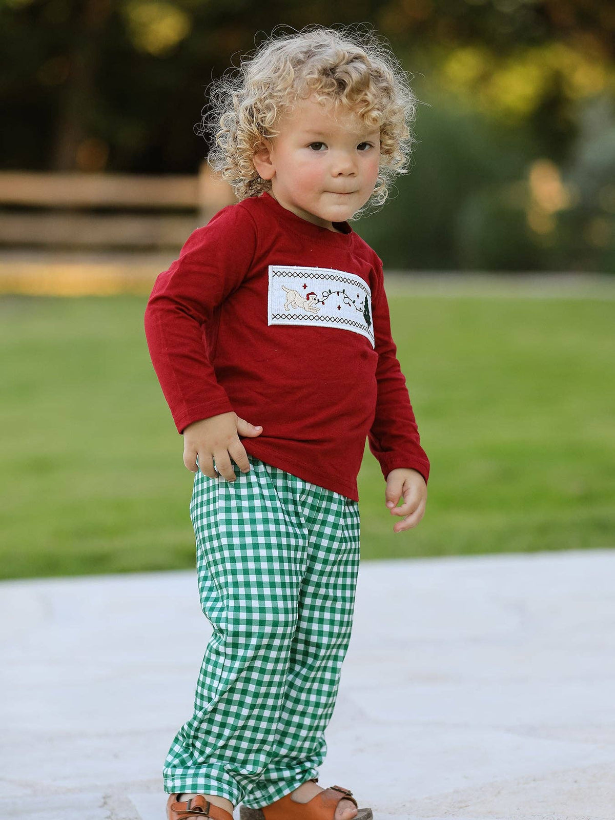 Christmas Pup Long Sleeve Set
