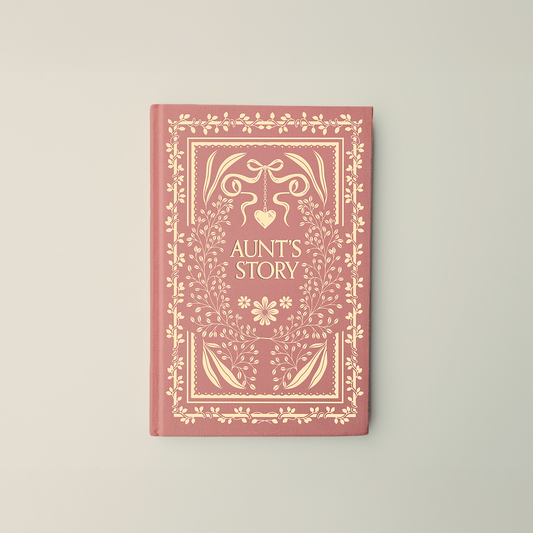 Aunt's Story memory and keepsake family journal front view