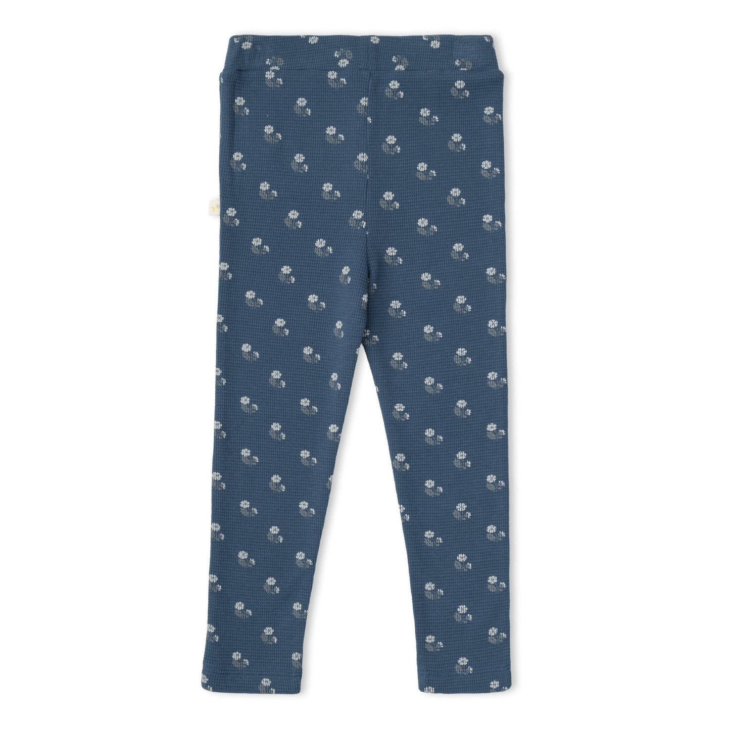 Solid Top & Indigo Blossom Leggings Set, organic cotton kids set