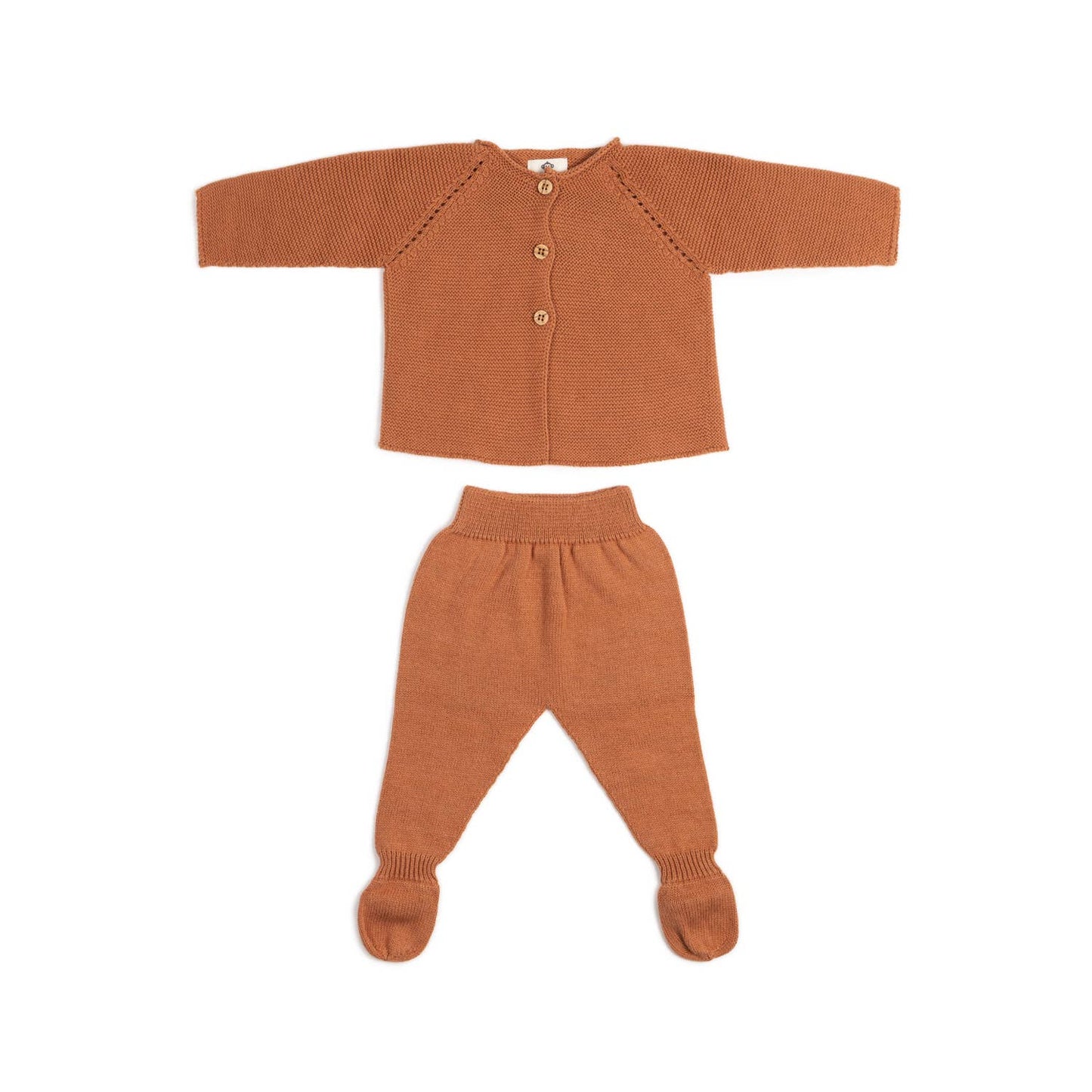 Organic Knit Newborn Set - Rust