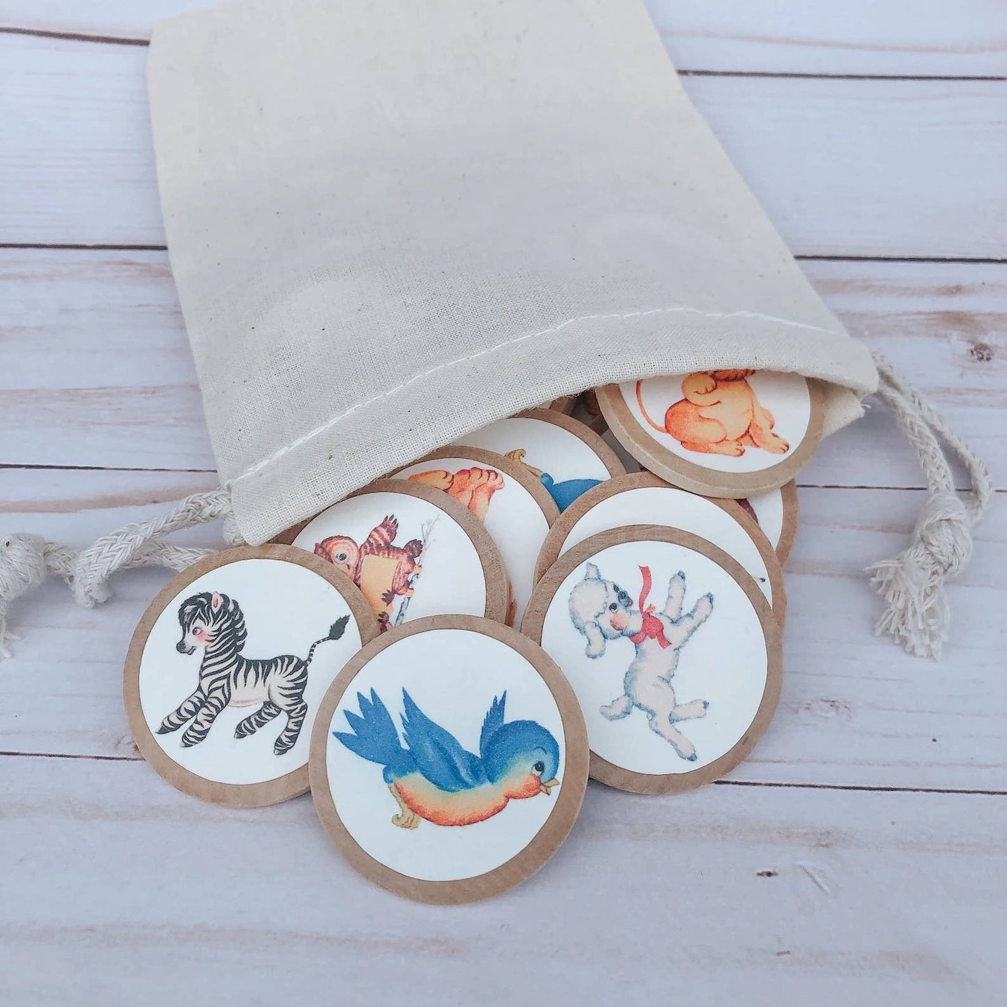 Retro Vintage Animal Memory Game