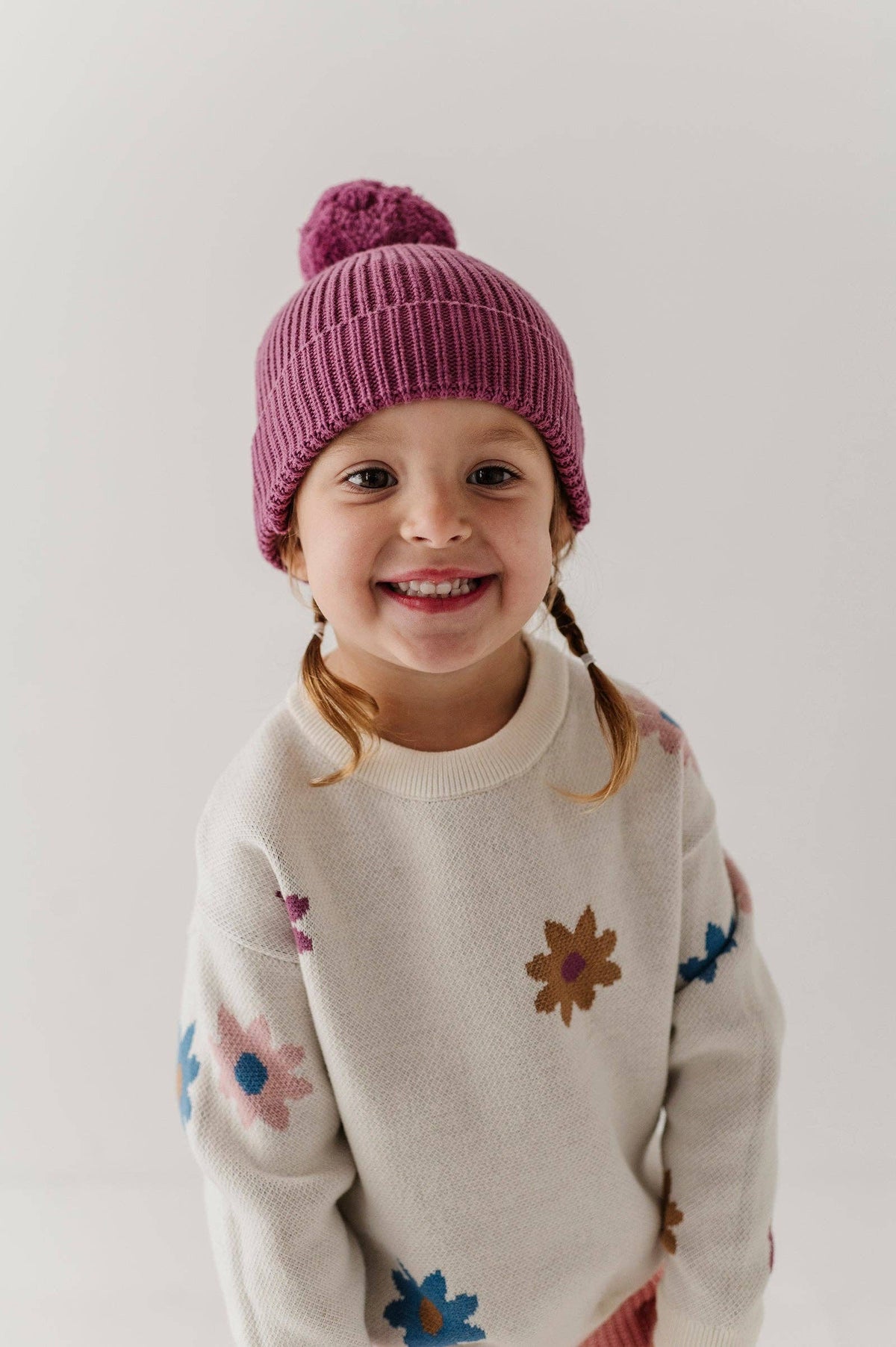 Puppies print knit sweater for kids