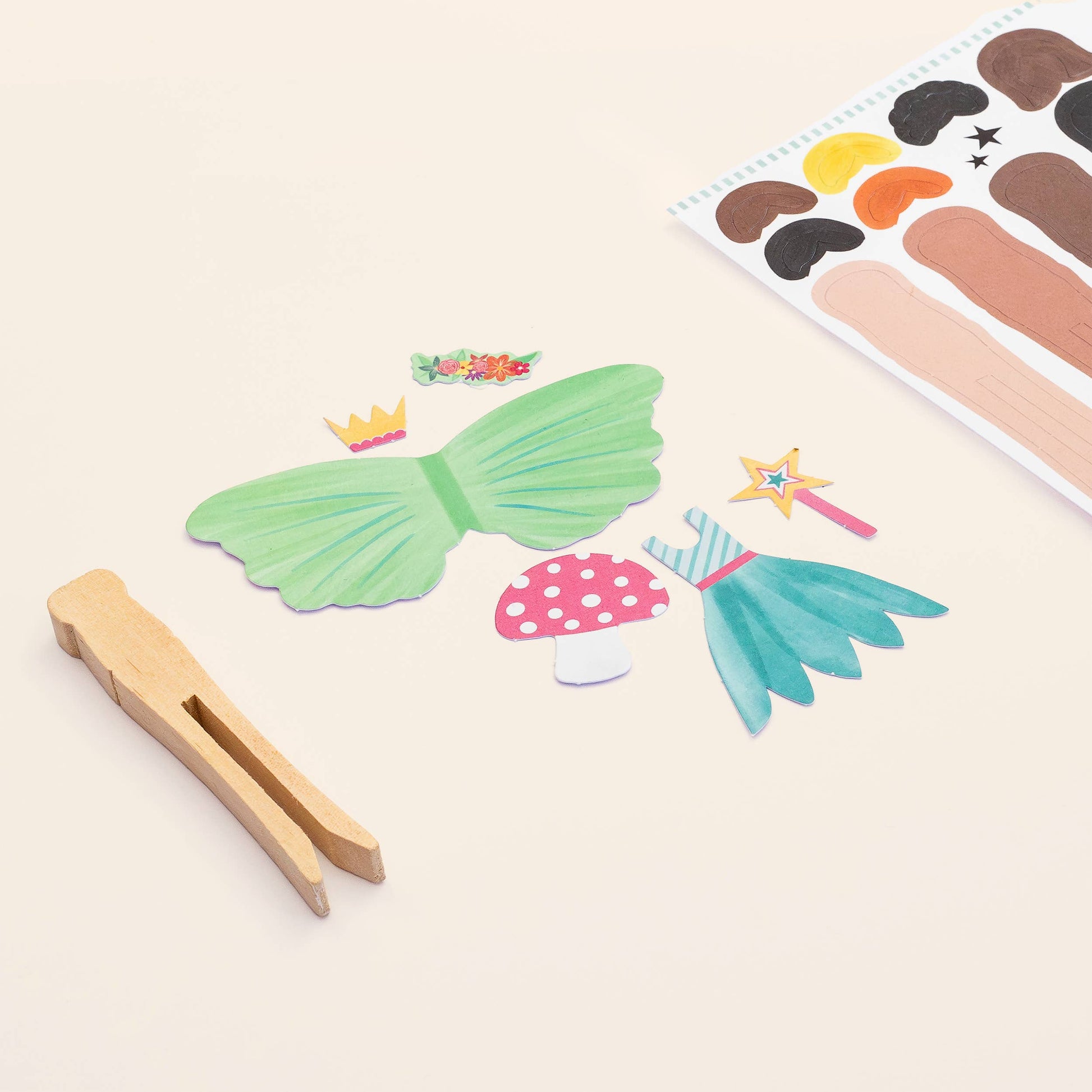 Make your own fairy peg doll step by step instructions view