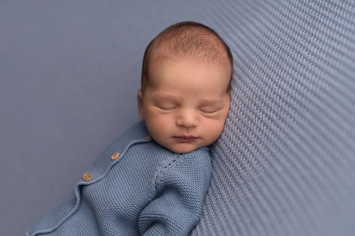 Organic Knit Newborn Set - Blue