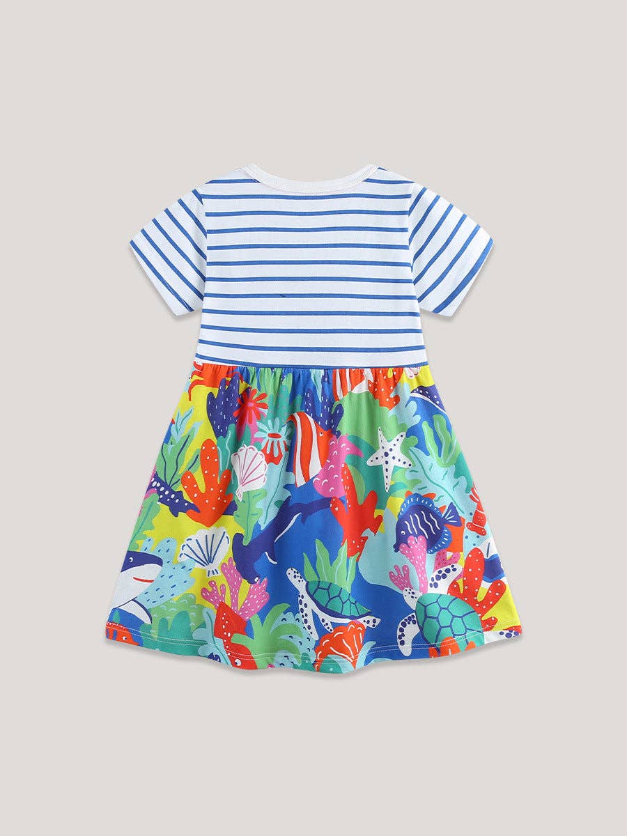 Ocean Floor Striped Dress