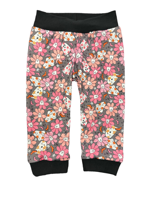 Handmade Floral Ghost Joggers