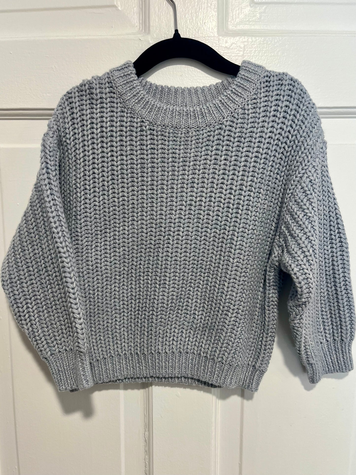 Chunky Knit Braided Cotton Sweater
