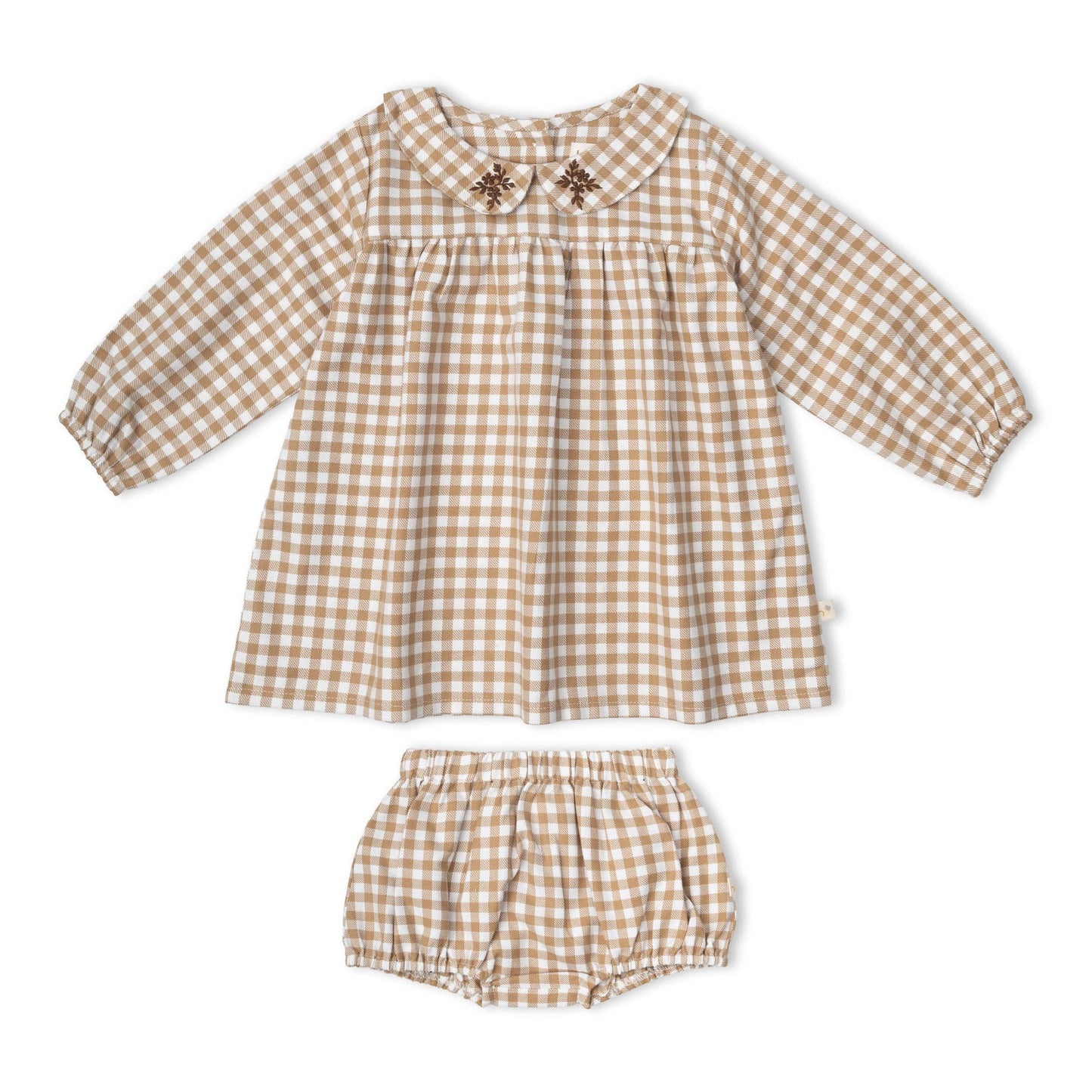 Organic Baby Oat Gingham Dress