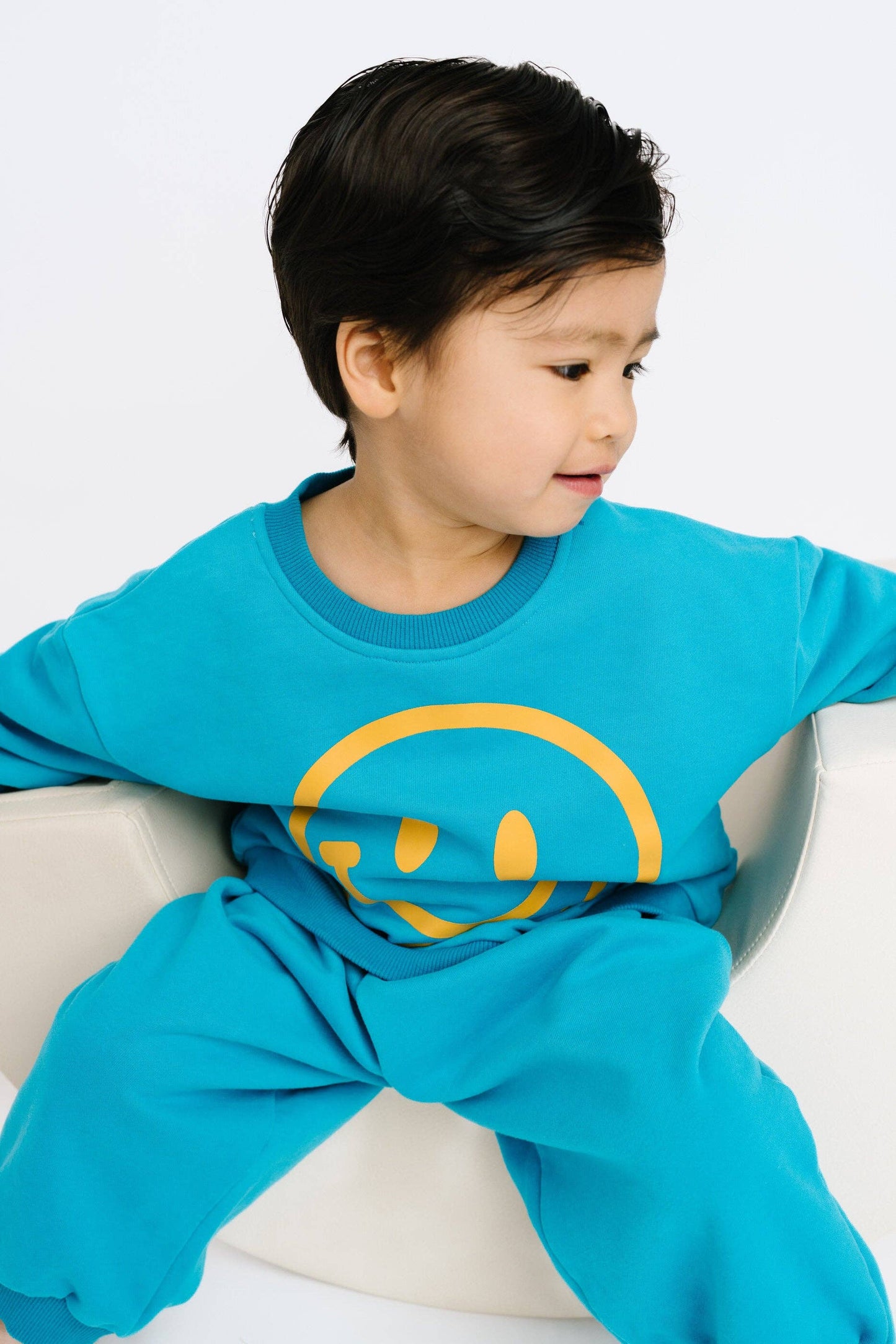 Electric Blue Happy Sweatsuit