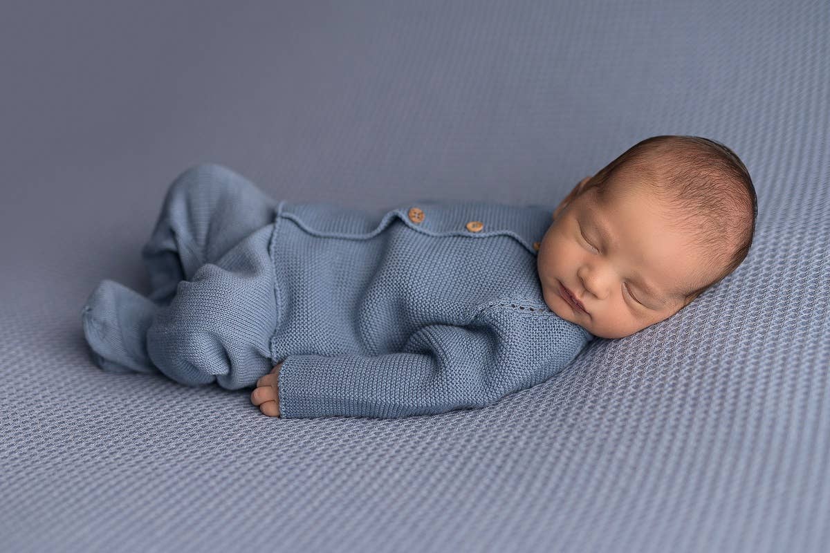 Organic Knit Newborn Set - Blue