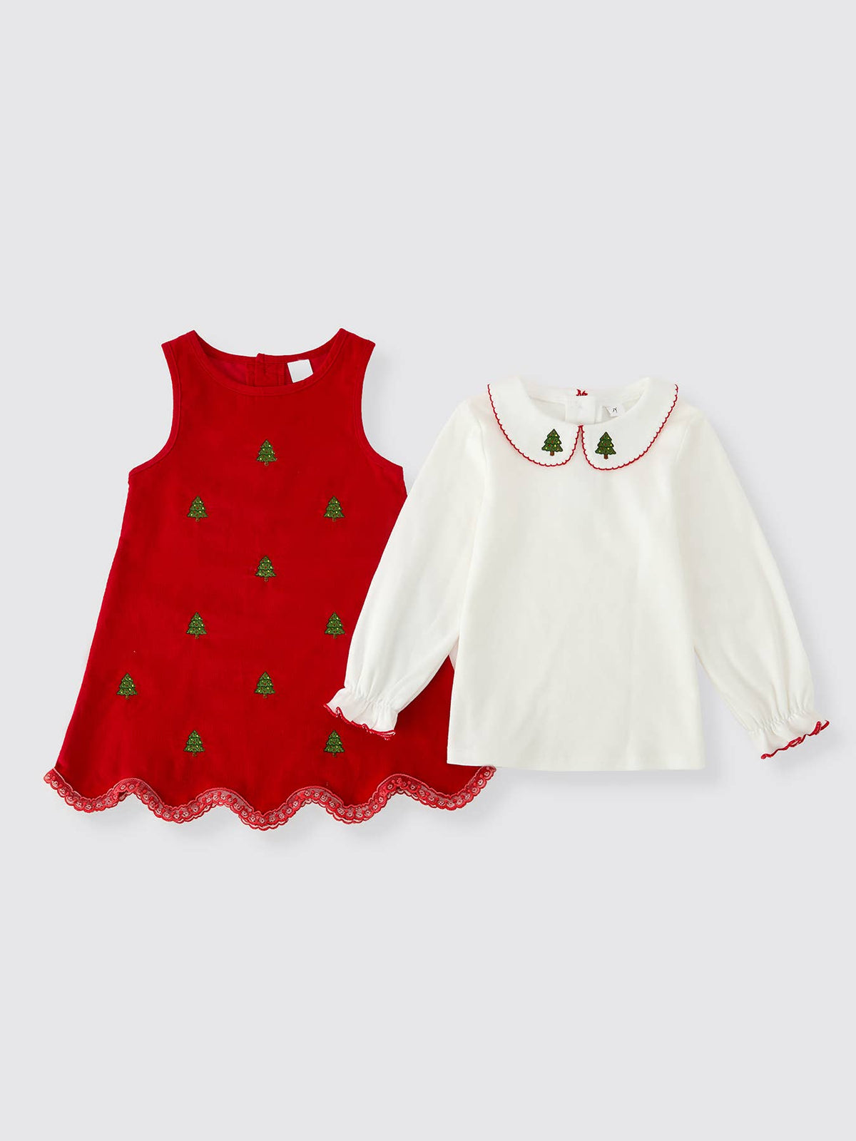 Christmas Corduroy Dress Set