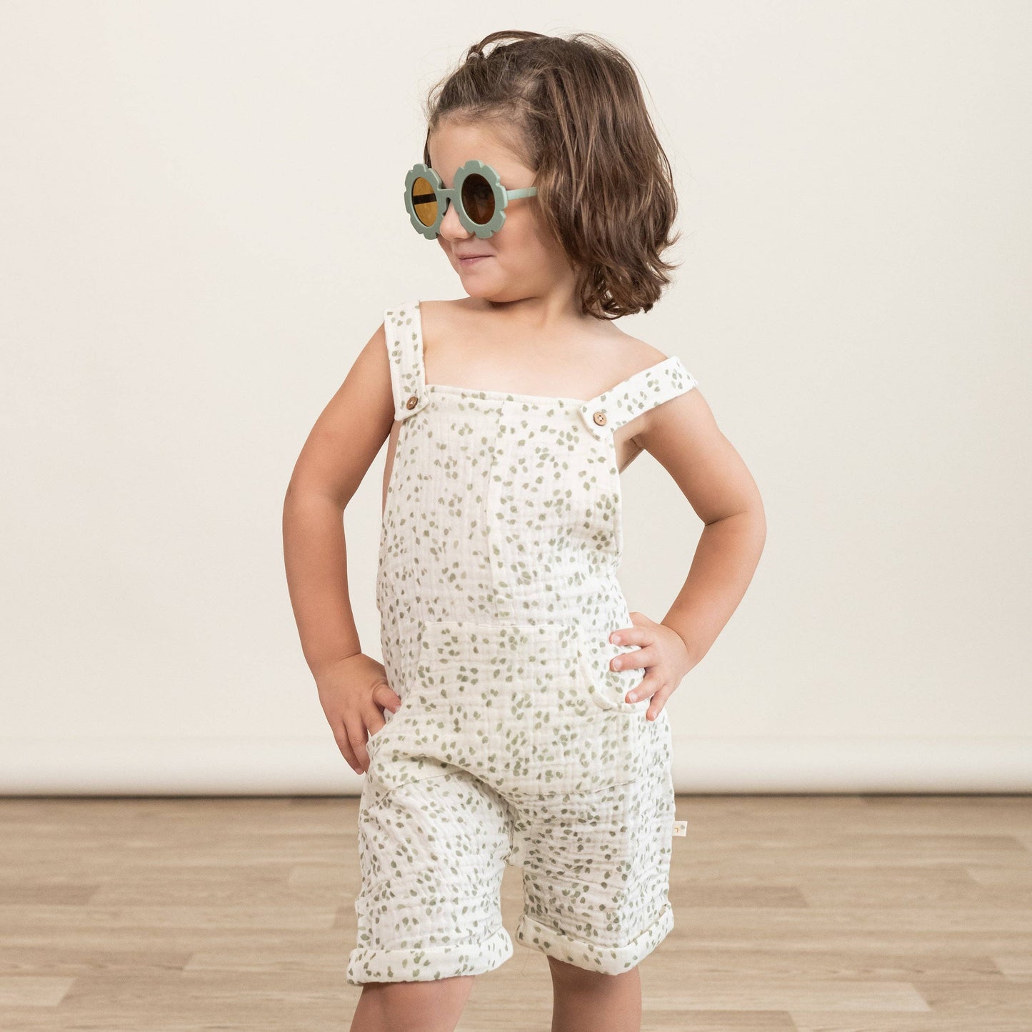 Organic Petal Shortalls