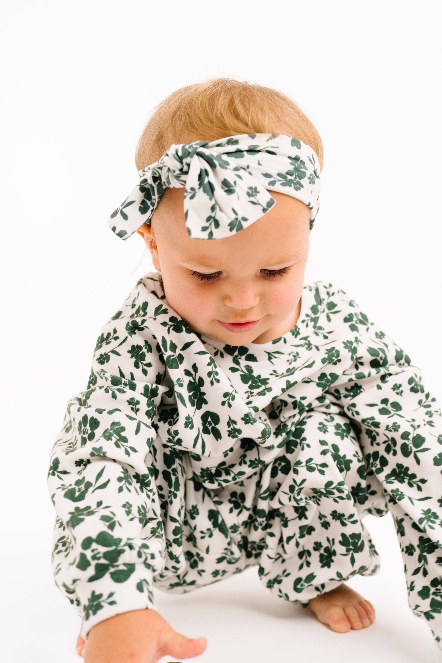 Green Floral Sweatsuit