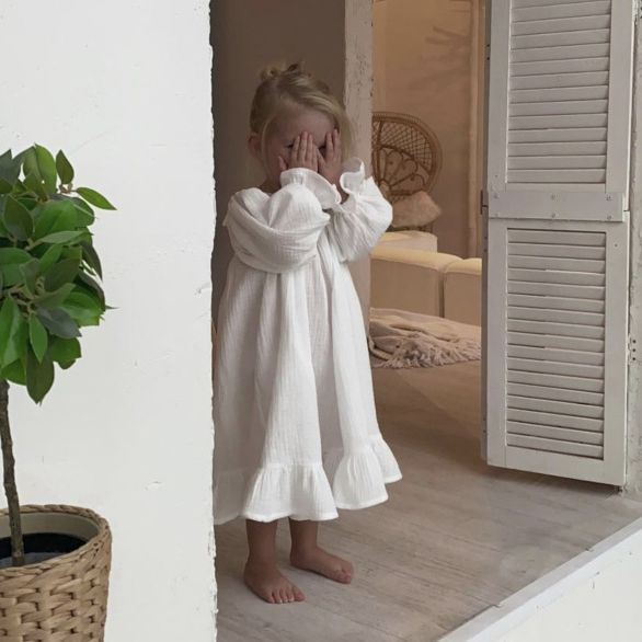 Flowing Organic Muslin Dress