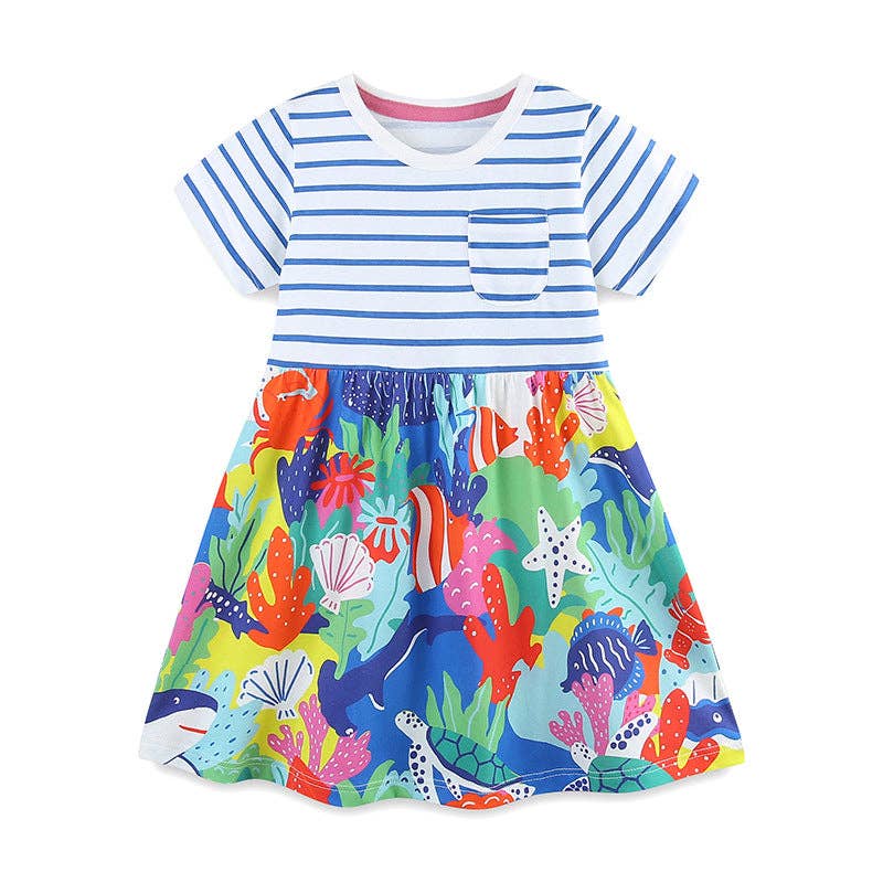 Ocean Floor Striped Dress