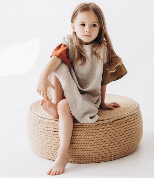 Summer on the Block Linen Dress