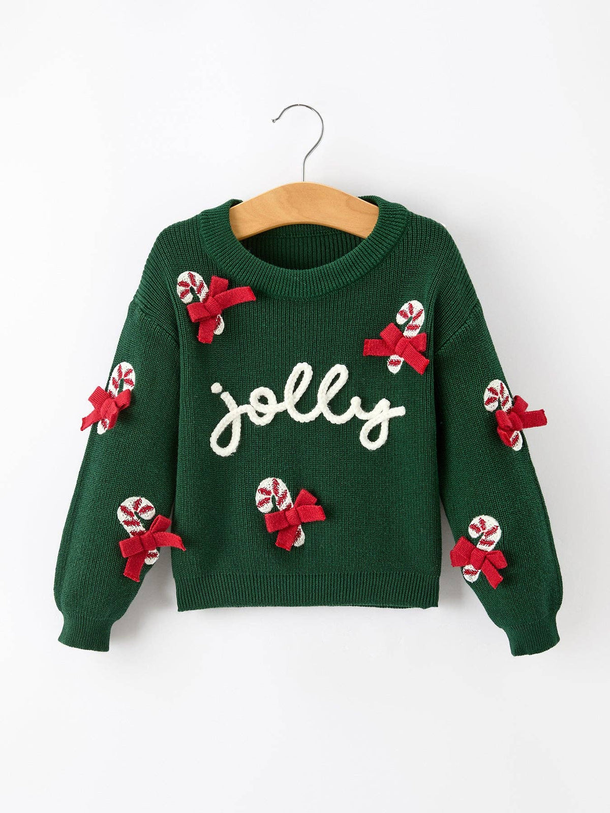 Candy Cane Bow Sweater