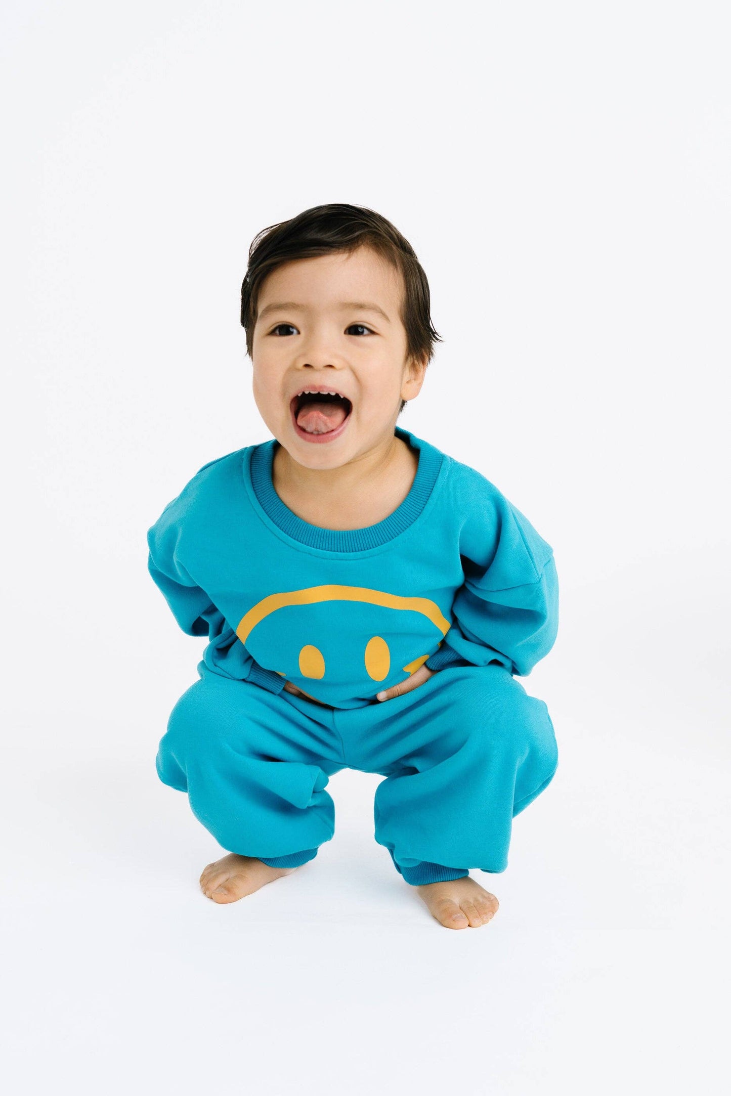 Electric Blue Happy Sweatsuit