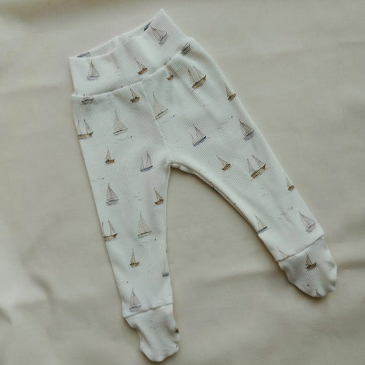 Sailboat Footed Leggings