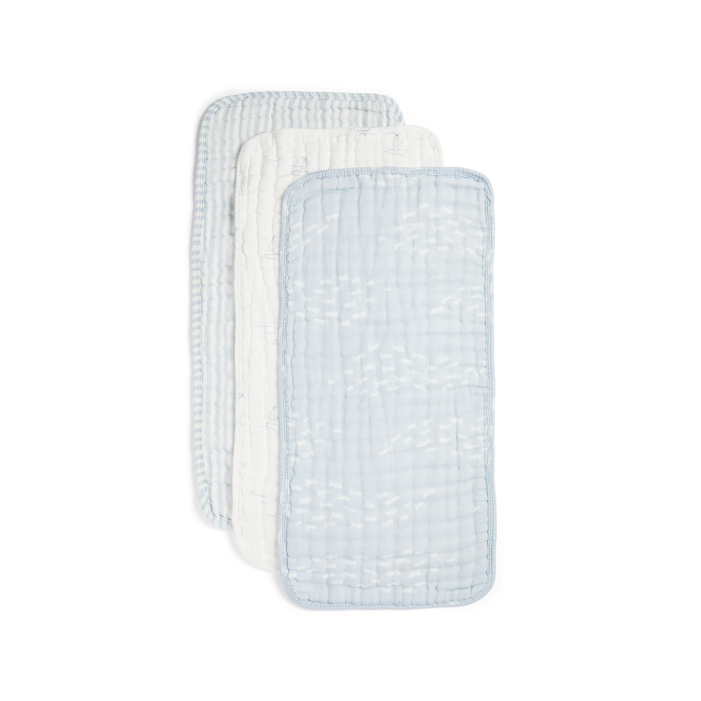 Set of 3 Organic Muslin Baby Cloths
