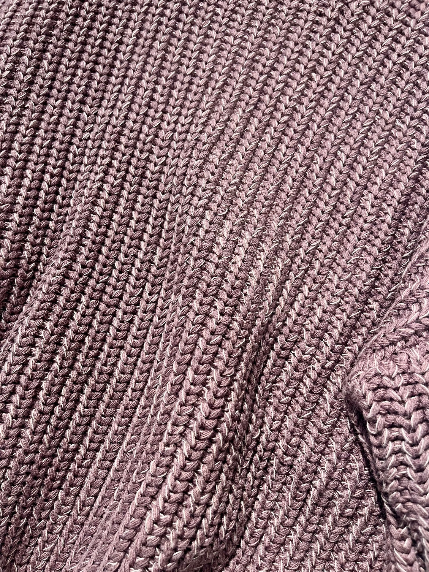 Chunky Knit Braided Cotton Sweater