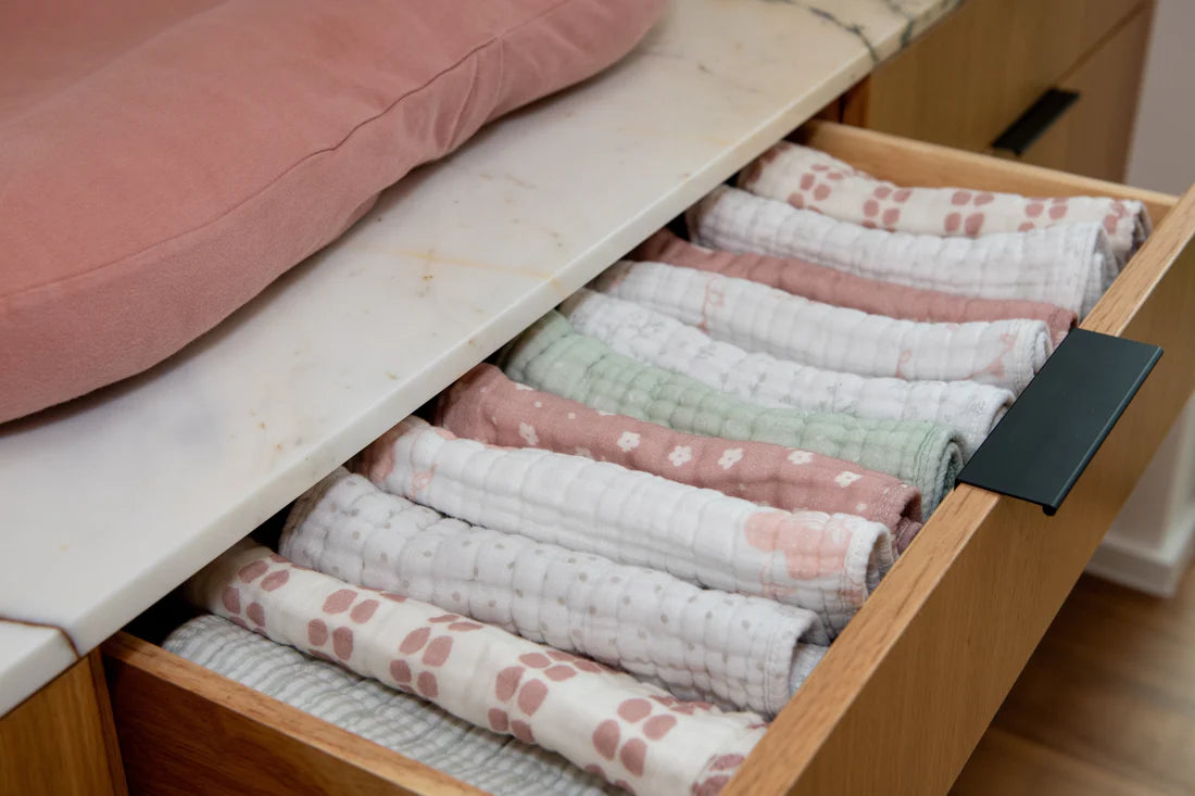 Set of 3 Organic Muslin Baby Cloths