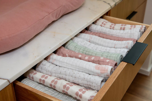 Set of 3 Organic Muslin Baby Cloths